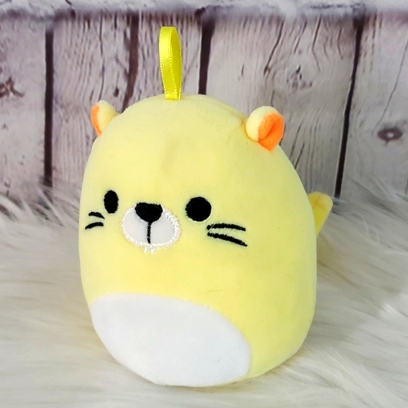 Squishmallows Bucky the Beaver Yellow Christmas Ornament 5" Holiday Bright 2021 - Picture 11 of 14